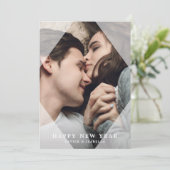 シンプル&お洒落新年フォトホリデー シーズンカード (スタンド正面)