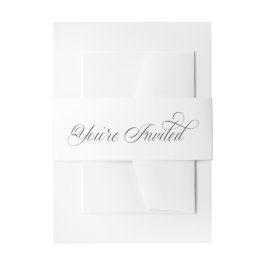 シンプル ご招待 招待状ベリーバンド