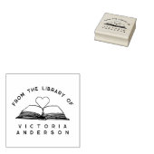 シンプル |のライブラリから |ブックを開く ラバースタンプ (押印)