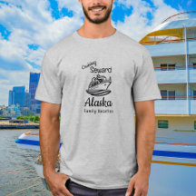 シンプル アラスカ 家族 バケーション Tシャツ オーダーメイド