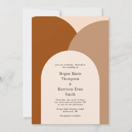 シンプル アーチの結婚式招待状 招待状