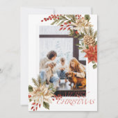 シンプル アーティスティック メリークリスマス ホリデー カード (正面)