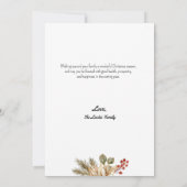 シンプル アーティスティック メリークリスマス ホリデー カード (裏面)