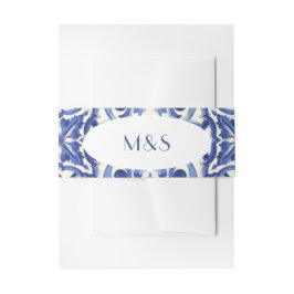 シンプル イタリアン ブルー インビテーション ベリーバンド 招待状ベリーバンド