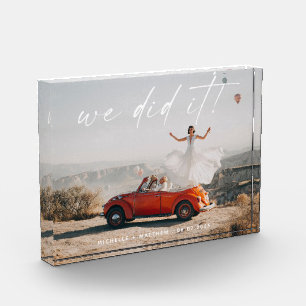 シンプル ウェディング・レセプション写真 フォトブロック