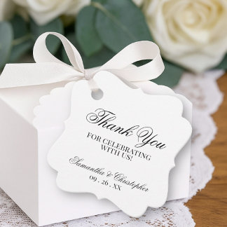 シンプル・エレガンス ウエディングサンクスギフト フェイバータグ