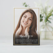 シンプル エレガントな葬儀 サンキューカード (スタンド正面)