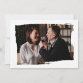 シンプル エレガントな誓いの更新 招待状 (裏面)