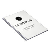 シンプル&エレガントウェディングゲストブックノート ノートブック (右側)