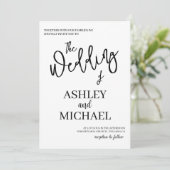 シンプル&エレガントウェディング招待状 招待状 (スタンド正面)