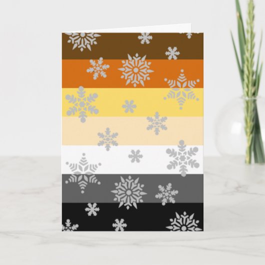 シンプル&エレガントゲイベアプライドクリスマスカード シーズンカード (正面)