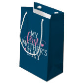 シンプル&エレガント私の初母の日|抱き枕 スモールペーパーバッグ (裏面アングル)
