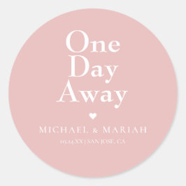 シンプル エレガント あと１日 リハーサルディナー ラウンドシール