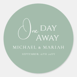 シンプル エレガント あと1日 リハーサルディナー ラウンドシール