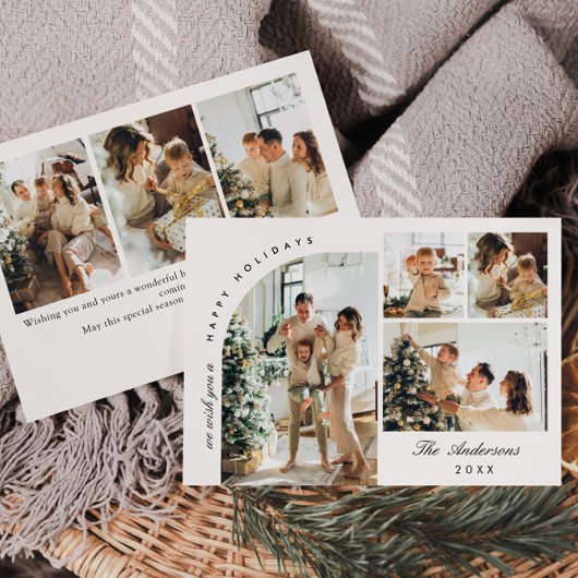 シンプル エレガント おしゃれ 7枚の写真でつくるクリスマスカード シーズンカード