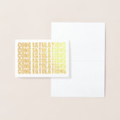 シンプル エレガント お祝い 箔カード (ディスプレー)