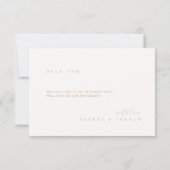 シンプル エレガント アイボリー オフシャント 提案カード 招待状 (裏面)
