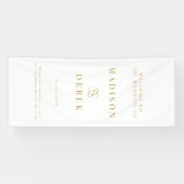 シンプル エレガント ウェディング ウェルカム 横断幕 (横)