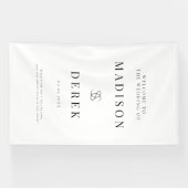 シンプル エレガント ウェディング ウェルカム 横断幕 (横)