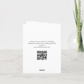 シンプル エレガント ウェディング ハーツ シンプル 2 フォト サンキューカード (裏面)