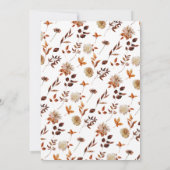 シンプル エレガント オータムリーフ ウェディング 招待状 (裏面)