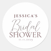 シンプル エレガント カリグラフィー ブライダル シャワー