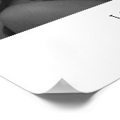 シンプル エレガント クラシック フォト ウェルカム ウェディング ポスター (角)