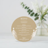シンプル エレガント ゴールド メニュー (スタンド正面)