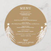 シンプル エレガント ゴールド メニュー (正面)