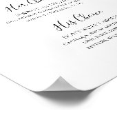 シンプル エレガント シグネチャードリンク サイン (角)