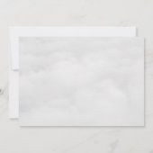 シンプル エレガント ソフト クラウド 私のウェディングパーティ 招待状 (裏面)