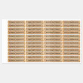 シンプル エレガント タウペ ヴィンテージ お名前 学校 ラベル (シート)