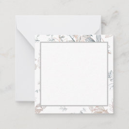 シンプル エレガント ノートカード