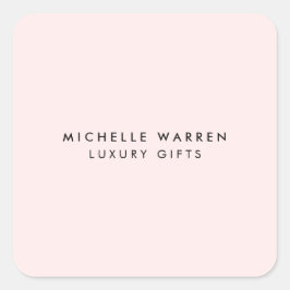 シンプル エレガント ピンク ブティック サロン スタイリスト スクエアシール