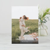 シンプル エレガント フォト ウェディング 招待状 (スタンド正面)