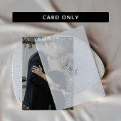 シンプル エレガント フォト ウェディング 招待状