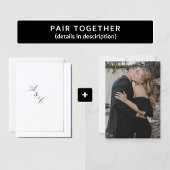 シンプル エレガント フォト ウェディング 招待状