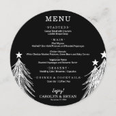 シンプル エレガント ブラック メニュー (正面)