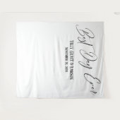 シンプル エレガント ベスト デイ エバー フォト バックドロップ タペストリー (正面(横))