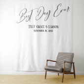 シンプル エレガント ベスト デイ エバー フォト バックドロップ タペストリー (インサイチュ)