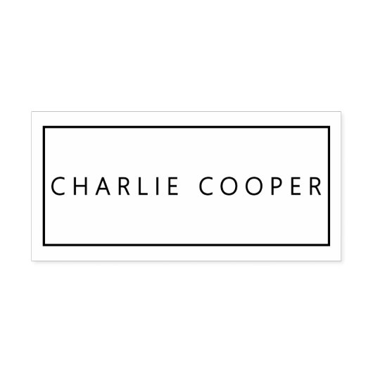 シンプル エレガント ミニマル #96 ストリング無し 名前だけフレーム セルフインキングスタンプ (デザイン)