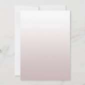 シンプル エレガント モダンな葉の誕生日 招待状 (裏面)