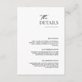 シンプル エレガント モダン シック ミニマル エンクロージャーカード