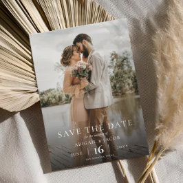 シンプル エレガント モダン フォト ウェディング セーブ ザ デート セーブザデート