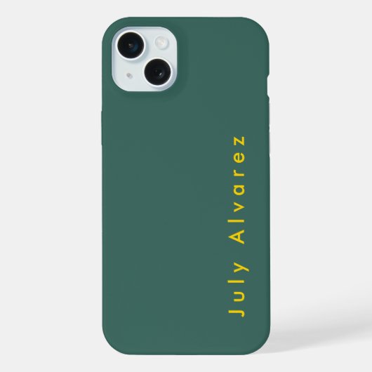 シンプル エレガント モダン 名前入り iPhoneケース (裏面)