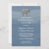 シンプル エレガント リハーサル ディナー 招待状 (正面)