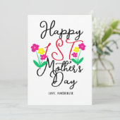 シンプル&エレガント | 初めての母の日におすすめの花ギフト シーズンカード (スタンド正面)