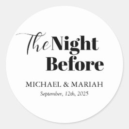 シンプル エレガント 前夜のリハーサルディナー ラウンドシール