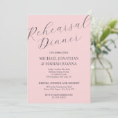 シンプル エレガント 前夜のリハーサル ディナー 招待状 (スタンド正面)