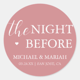 シンプル エレガント 前夜 リハーサル ディナー ラウンドシール